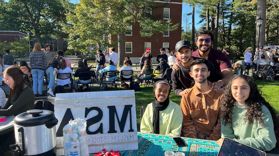 MSA students tabling on the quad